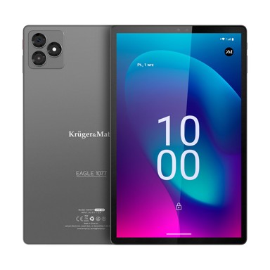 KRUGER&MATZ Tablet KM1077, 4GB / 64GB, 10.1", 1280x800, Android 15, sivi